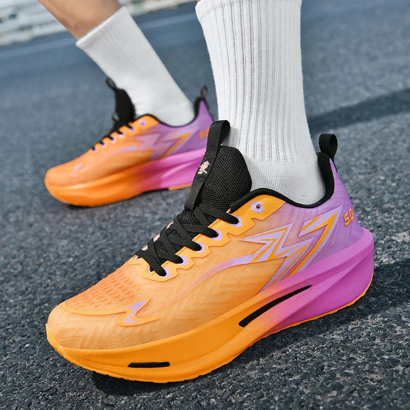 Chaussures de sport, de course et d'entraînement respirantes,  légères et amortissantes pour hommes.