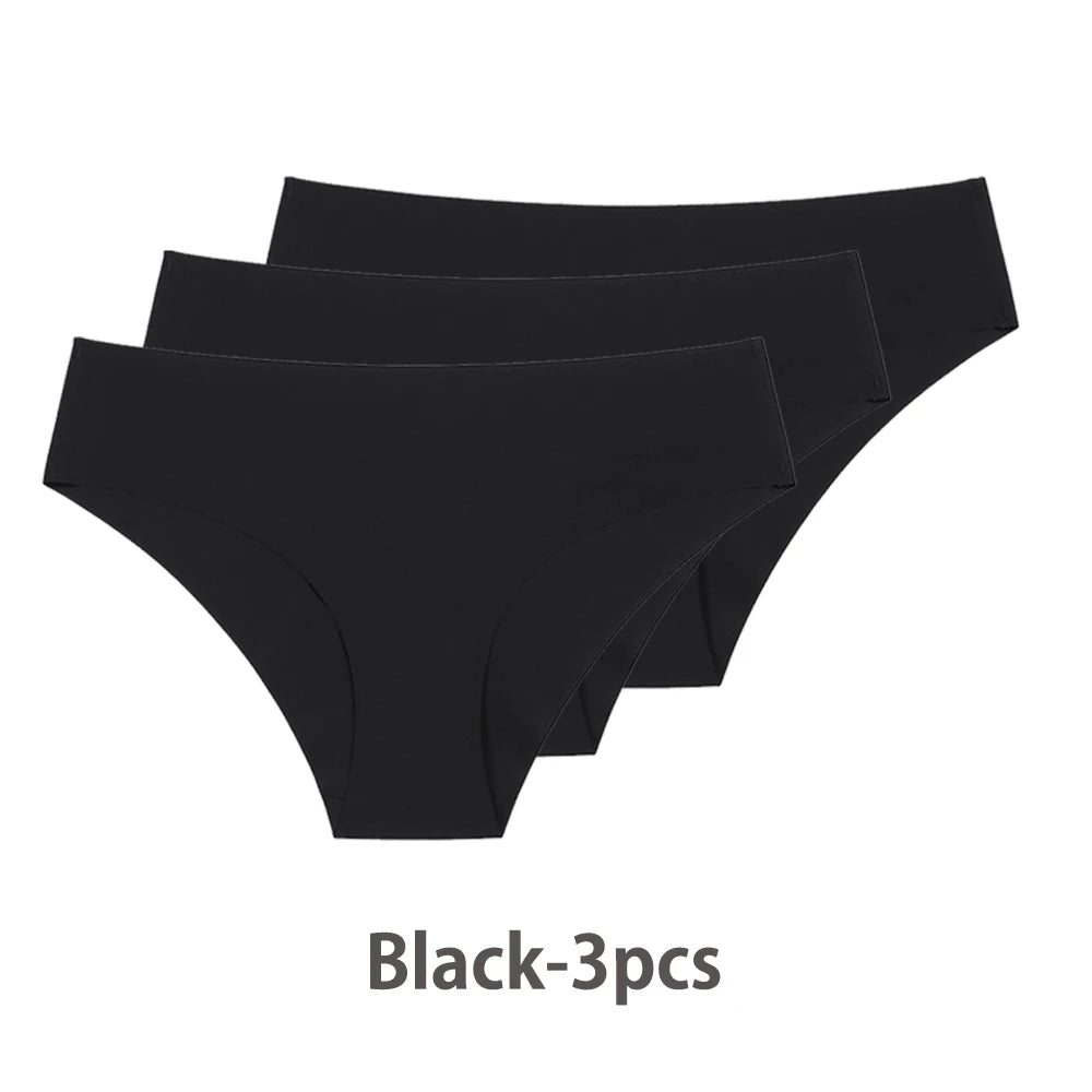 Ensemble de 3 culottes sexy sans coutures pour femme