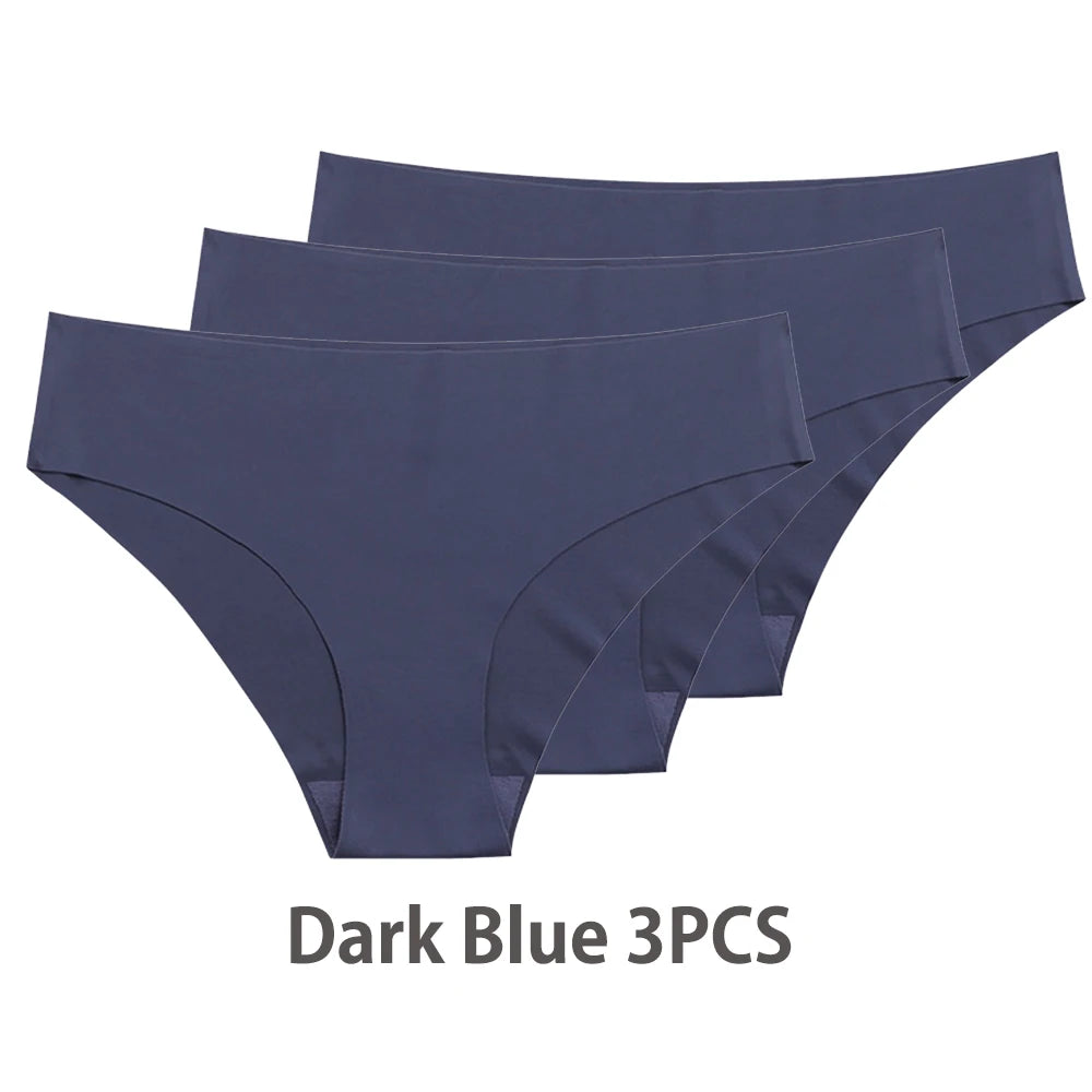 Ensemble de 3 culottes sexy sans coutures pour femme