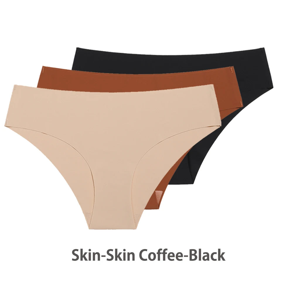 Ensemble de 3 culottes sexy sans coutures pour femme