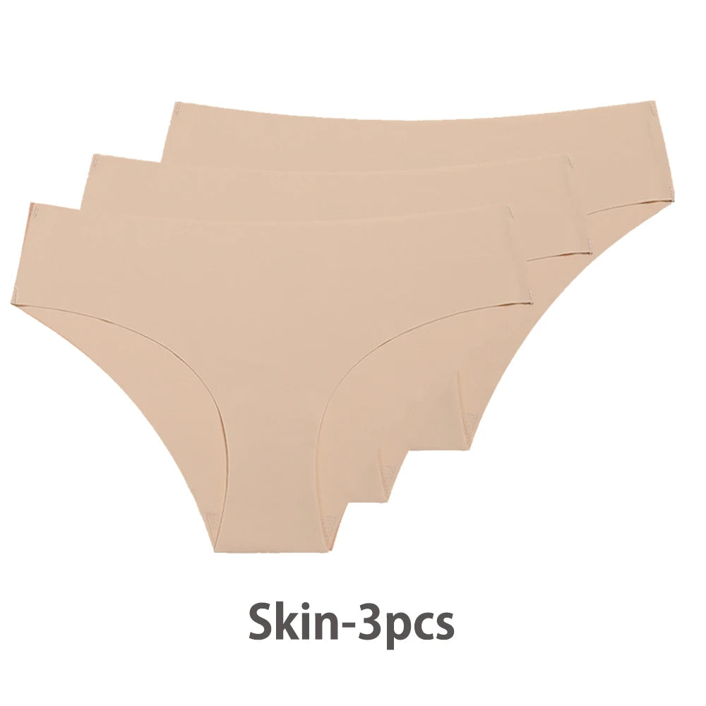 Ensemble de 3 culottes sexy sans coutures pour femme