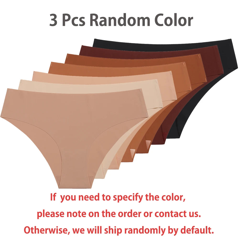Ensemble de 3 culottes sexy sans coutures pour femme