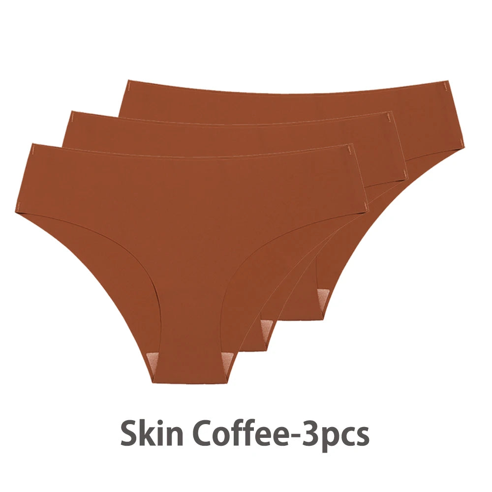 Ensemble de 3 culottes sexy sans coutures pour femme