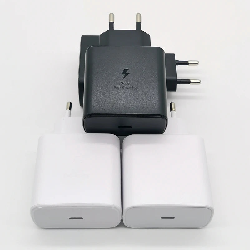Chargeur Samsung 45 W à charge ultra rapide, adaptateur de charge rapide de 1,8 m de type C