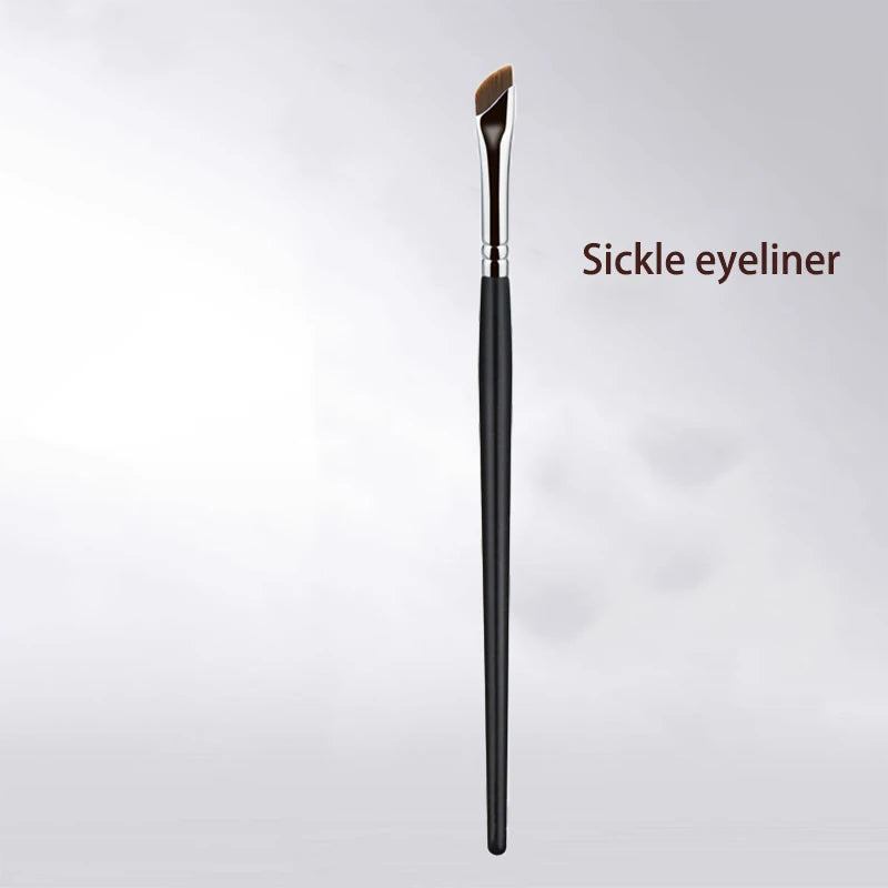 Pinceau eyeliner en forme de faucille, pinceaux pour le contour des yeux et le contour de l'œil