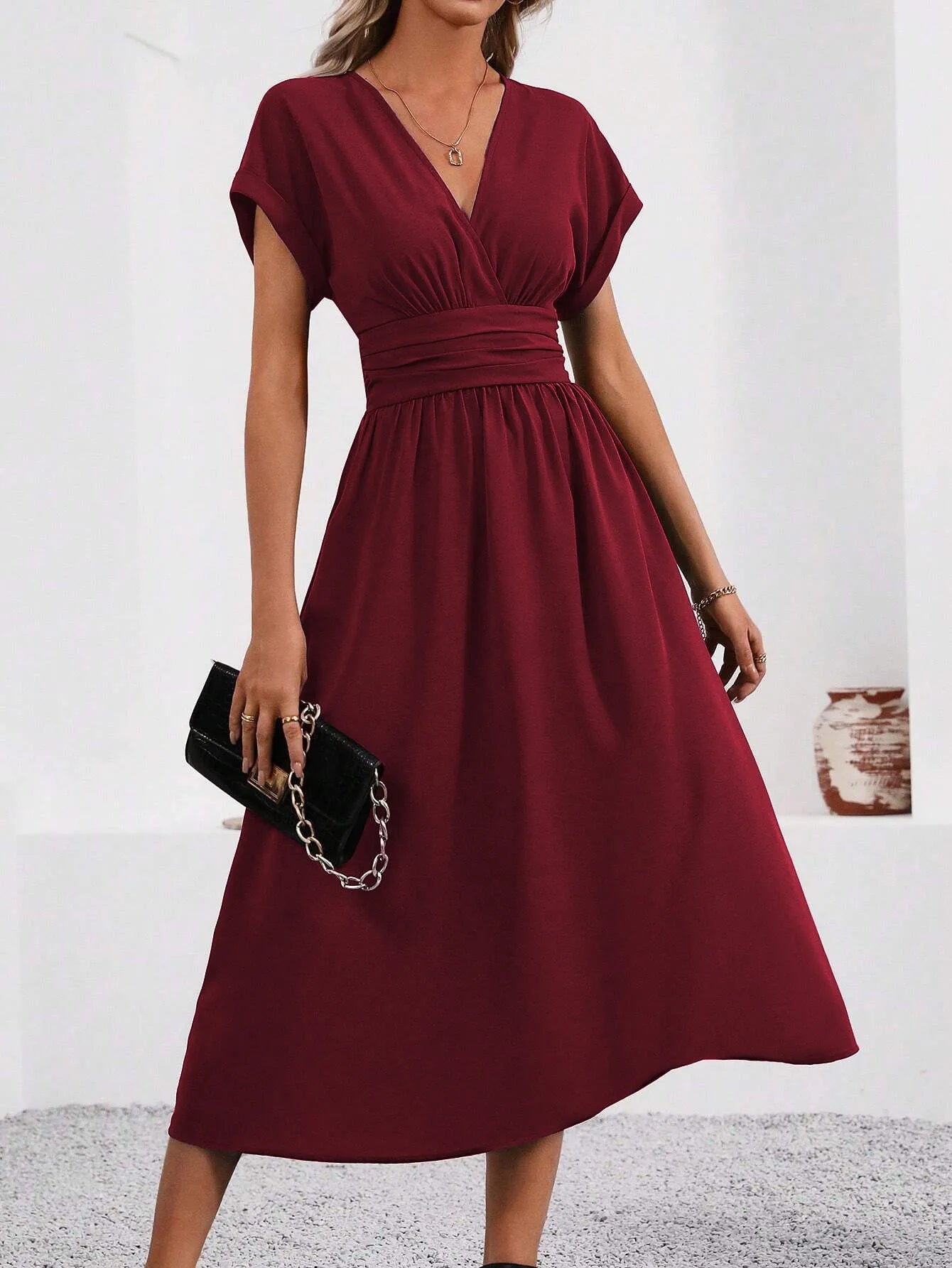 Robe longue maxi fluide et élégante pour femme
