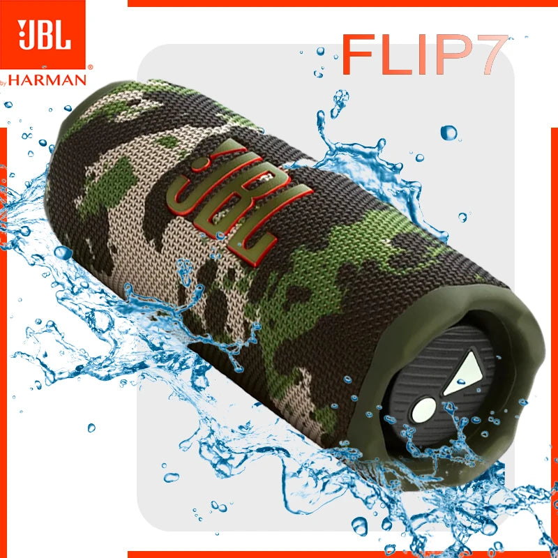 Enceinte Bluetooth sans fil JBL Flip 7 - Robuste, étanche IP68, basses puissantes, son cristallin pour les aventures en plein air