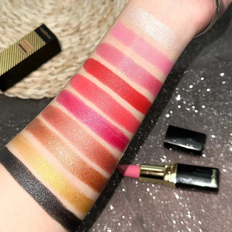 Rouge à lèvres brillant et hautement pigmenté, résistant aux taches, longue tenue, waterproof