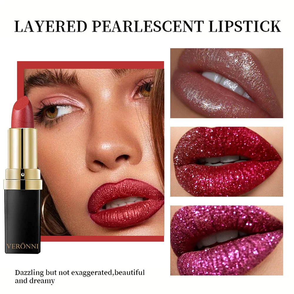 Rouge à lèvres brillant et hautement pigmenté, résistant aux taches, longue tenue, waterproof