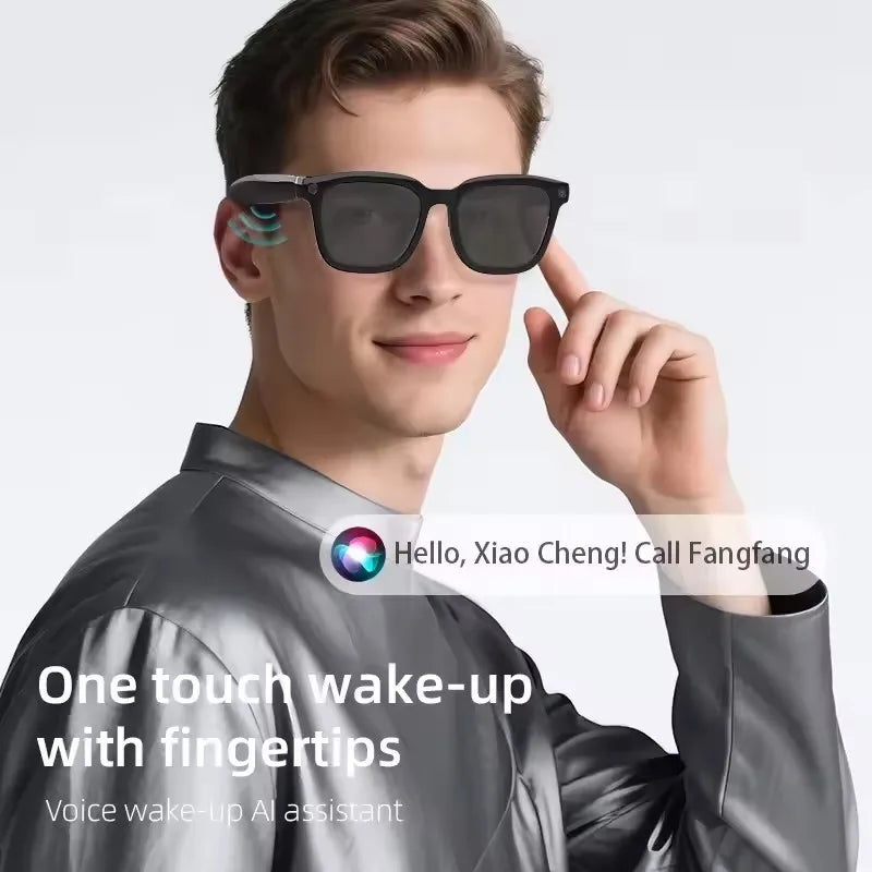 Lunettes intelligentes Lenovo AI : traduction IA, caméra HD 8 MP, prise de vue 4K, appels Bluetooth, enregistrement musical