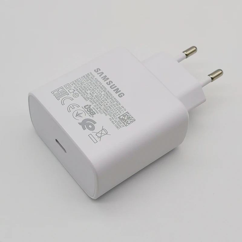 Chargeur Samsung 45 W à charge ultra rapide, adaptateur de charge rapide de 1,8 m de type C