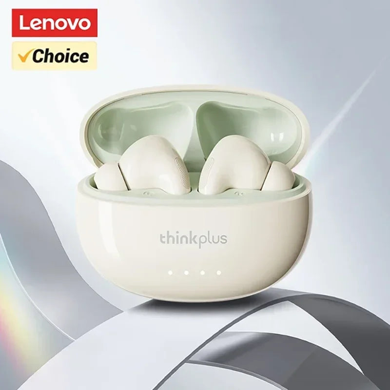 Écouteurs sans fil Lenovo LP5 PRO Bluetooth 5.4 TWS, son HiFi, idéaux pour le jeu et le sport, avec longue autonomie, commandes tactiles.