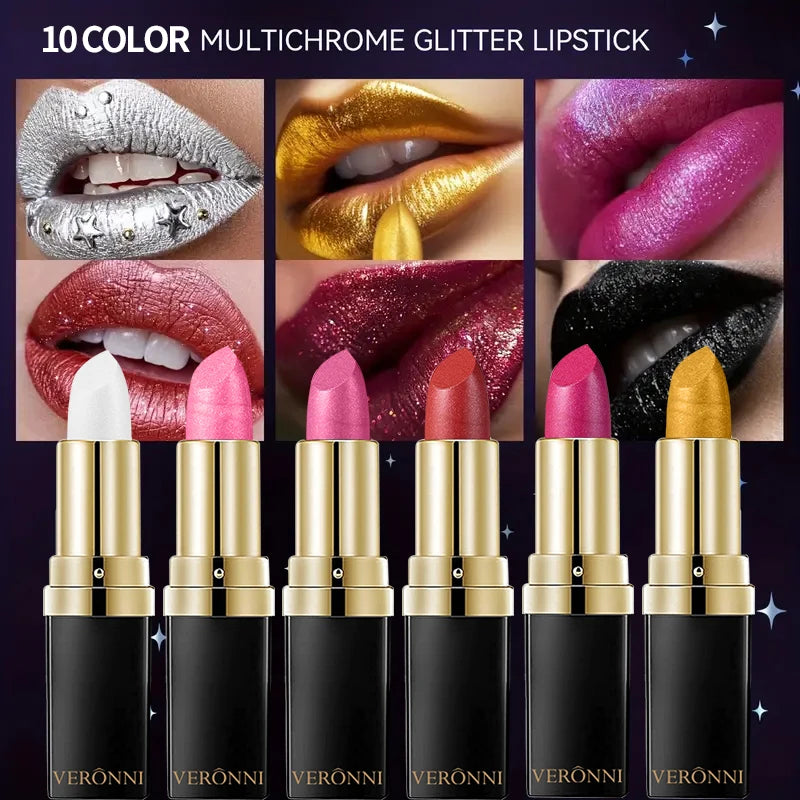 Rouge à lèvres brillant et hautement pigmenté, résistant aux taches, longue tenue, waterproof