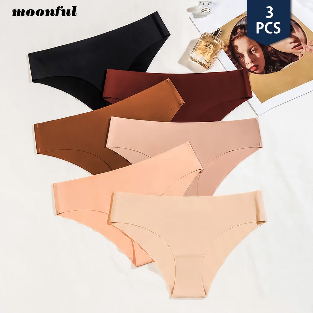 Ensemble de 3 culottes sexy sans coutures pour femme