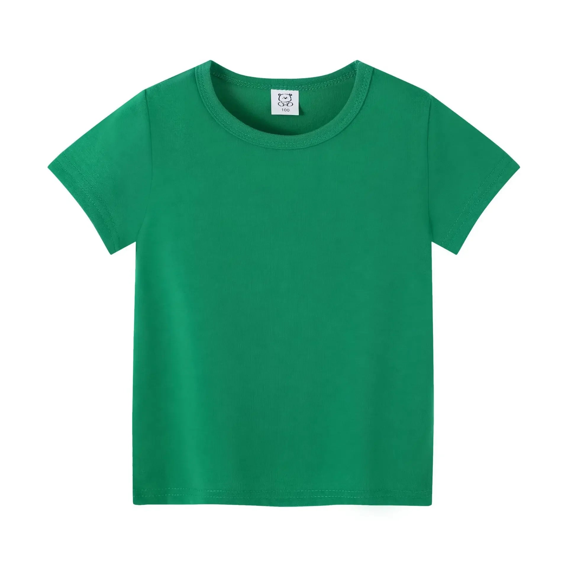 T-shirt d'été à manches courtes pour enfants de 2 à 12 ans, en coton - pour  garçons et filles.