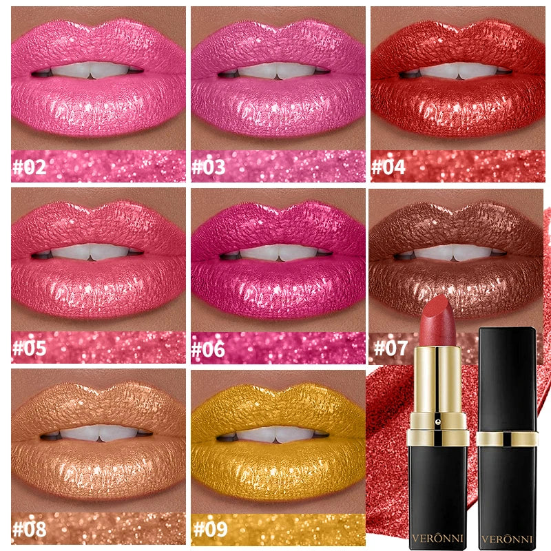 Rouge à lèvres brillant et hautement pigmenté, résistant aux taches, longue tenue, waterproof