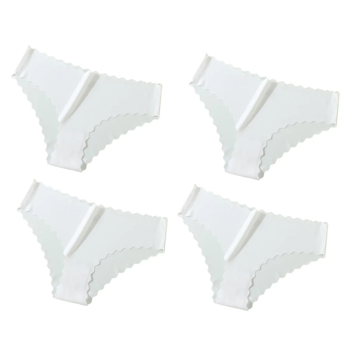 Ensemble de 4 culottes classiques pour femme, taille basse, tailles XS à XL.