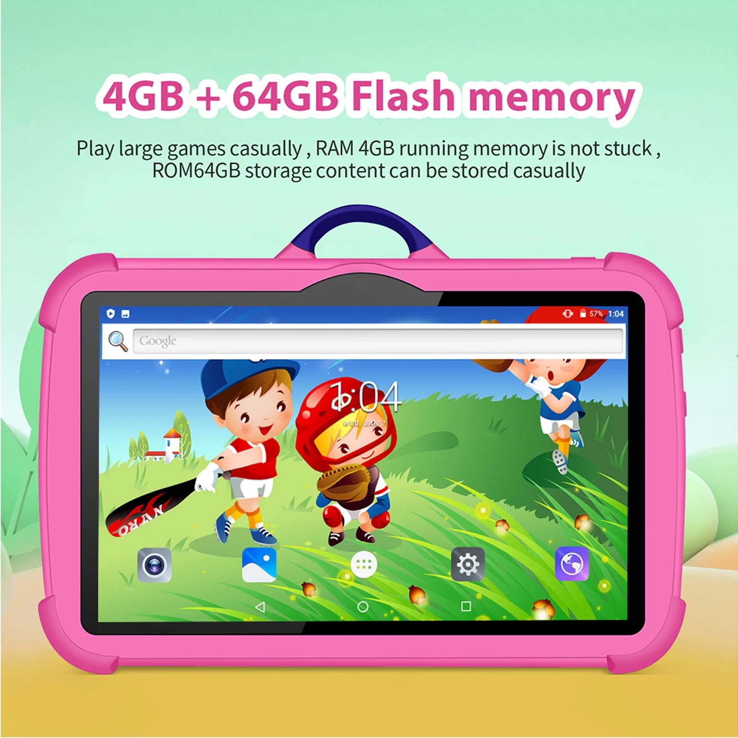 Nouvelle tablette 7 pouces 5G WiFi pour enfants - pour l'apprentissage et l'éducation
