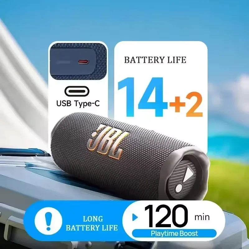 Enceinte Bluetooth sans fil JBL Flip 7 - Robuste, étanche IP68, basses puissantes, son cristallin pour les aventures en plein air