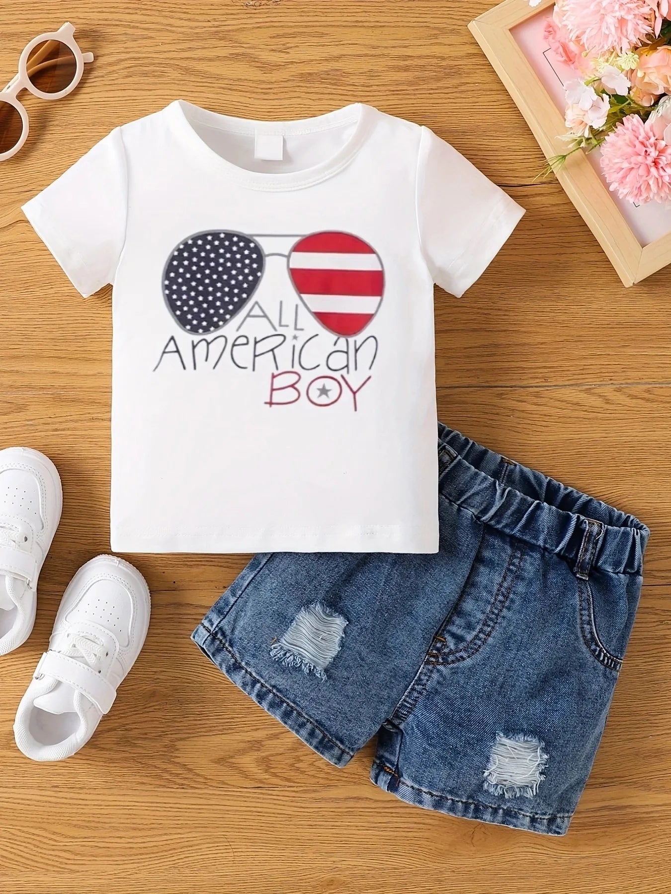 T-shirt d'été Aby pour filles. Short non inclus.