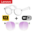 Lunettes intelligentes Lenovo AI : traduction IA, caméra HD 8 MP, prise de vue 4K, appels Bluetooth, enregistrement musical