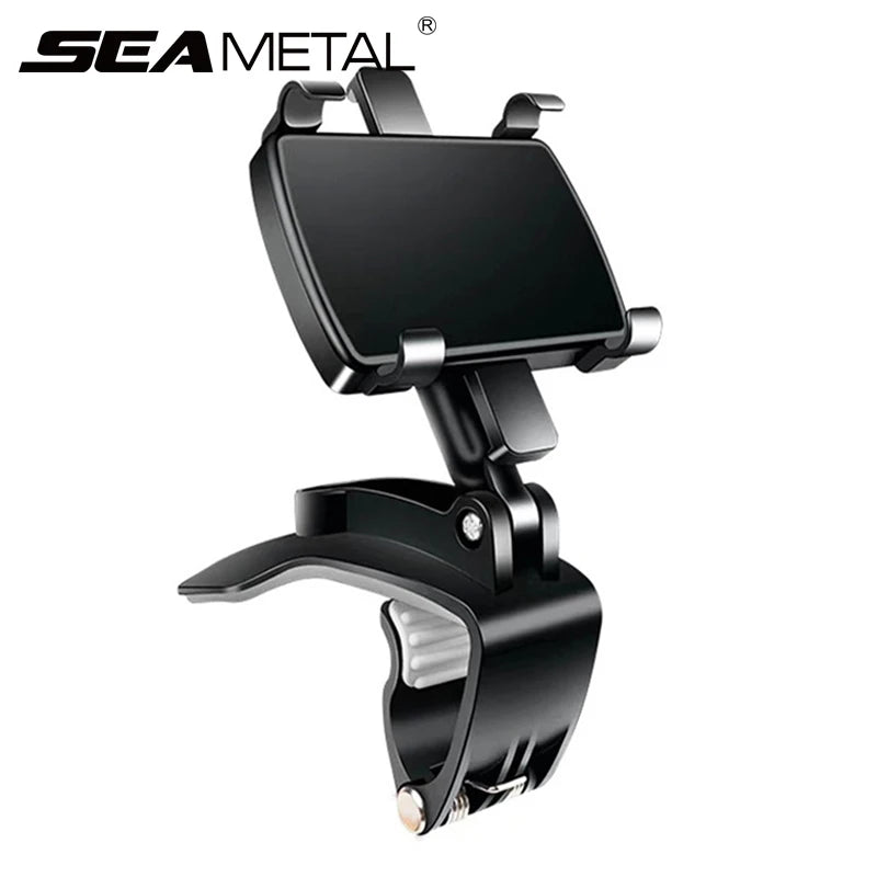 Support de téléphone de voiture à 360 degrés, support universel pour smartphone, fixation pour tableau de bord et poignée de voiture.