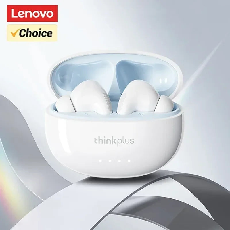 Écouteurs sans fil Lenovo LP5 PRO Bluetooth 5.4 TWS, son HiFi, idéaux pour le jeu et le sport, avec longue autonomie, commandes tactiles.