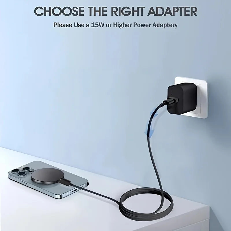 Chargeur magnétique sans fil 200 W pour iPhone  et AirPods - Station de charge rapide magnétique