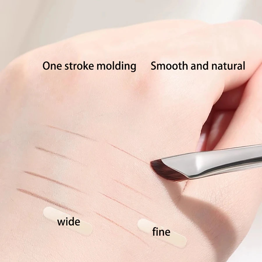 Pinceau eyeliner en forme de faucille, pinceaux pour le contour des yeux et le contour de l'œil