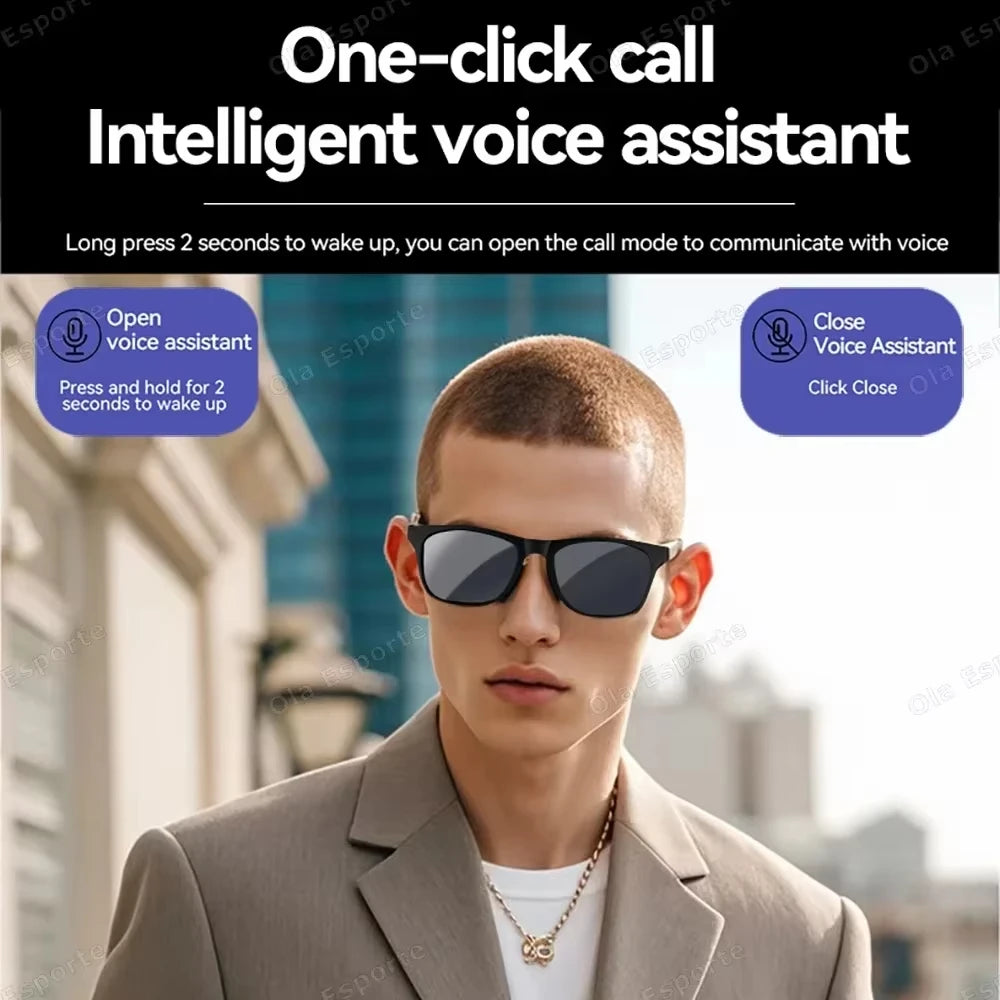 Lunettes intelligentes Lenovo avec caméra 8K, Contrôle tactile, enregistrement photo, traduction, assistant vocal, musique et Bluetooth sans fil.