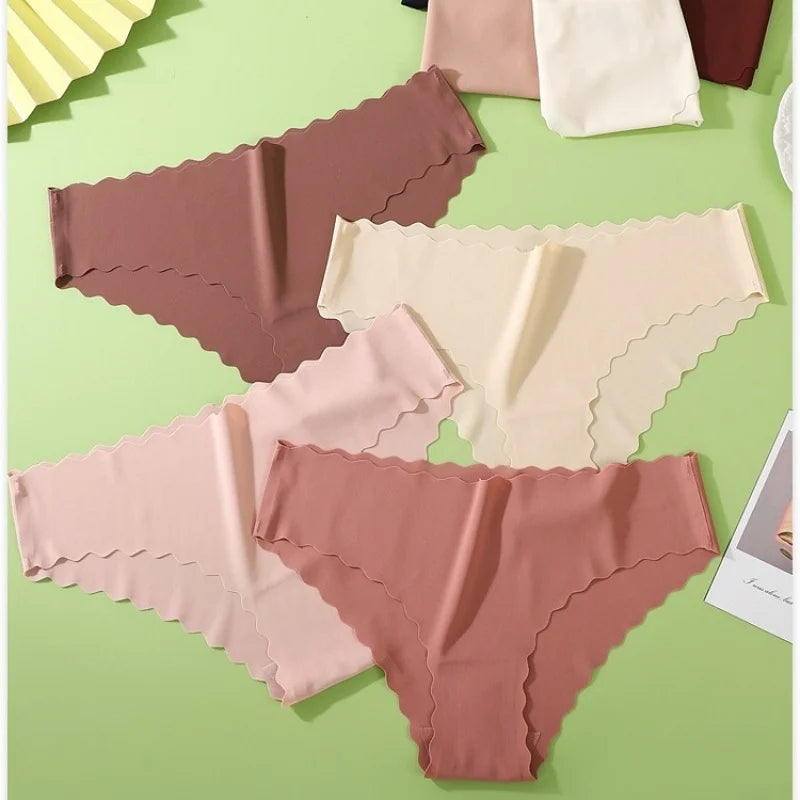 Ensemble de 4 culottes classiques pour femme, taille basse, tailles XS à XL.