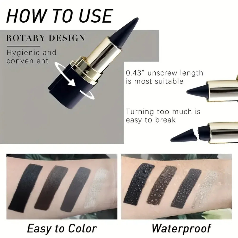 Ensemble de 2 crayons pour les yeux et les lèvres multi-usages, résistants à l'eau et à la transpiration